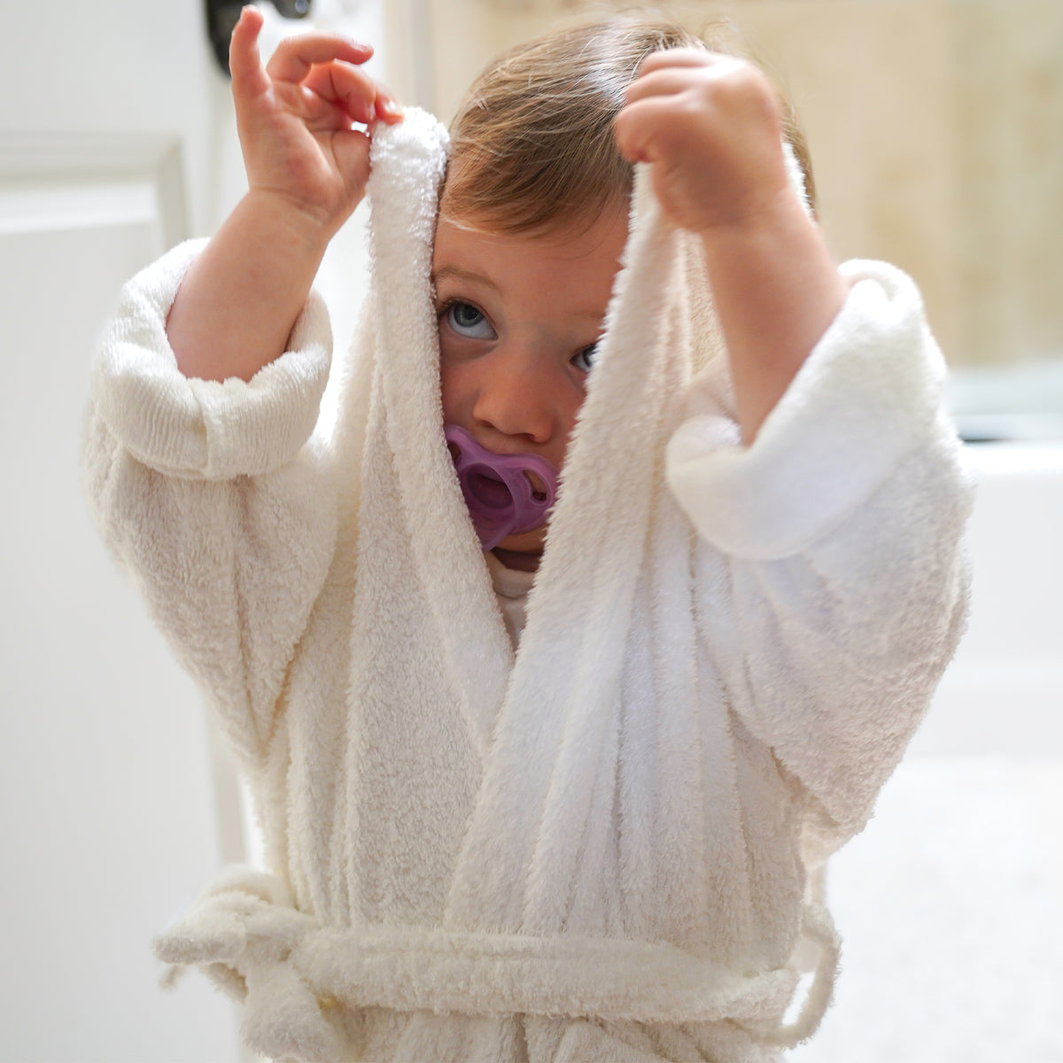 Bamboo Bathrobe With Bunny Ears For Kids - SofiaMila